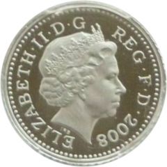5 Pence - Elizabeth II 4th Portrait, Crowned Thistle, Platinum Proof