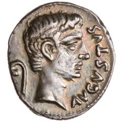 Denarius - Augustus C MARIVS C F TRO IIIVIR