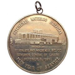 Medal - Kitchener Warterloo Hospital Kitchener, Ontario
