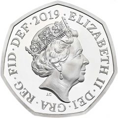 50 Pence - Elizabeth II Girlguiding, Silver Piedfort
