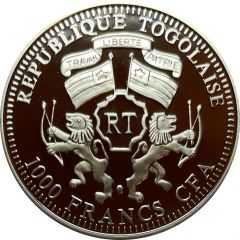 1000 Francs CFA Year of the Dragon