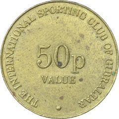 50 Pence International Sporting Club of Gibraltar