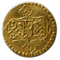 1/4 Mohur Ashrafi - Karim Khan Zand Type C, Qazvīn mint