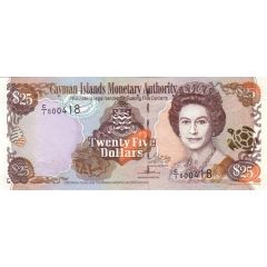 25 Dollars - Elizabeth II C Series, Two Signatures