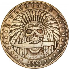 Native American Indian - Morgan Dollar Replica