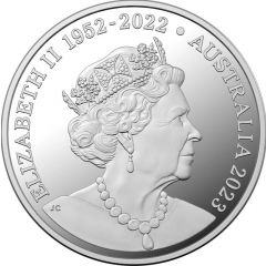 1 Dollar In the name of Elizabeth II, 6th portrait - FIFA Womens World Cup AU-NZ-23, Silver Proof