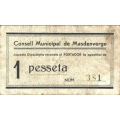 1 Peseta Masdenverge