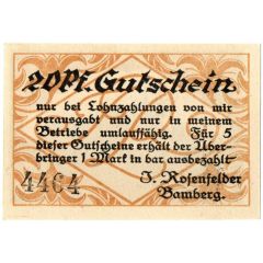 20 Pfennig J. Rosenfelder