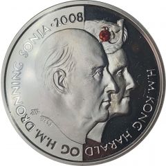 Medal - King Harald V and Queen Sonja Ruby Wedding