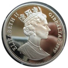 1 Crown - Elizabeth II Barnes Willis, Silver Proof