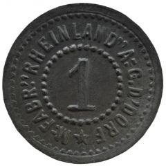 1 Pfennig - Düsseldorf M.-Fabr. Rheinland A.G.