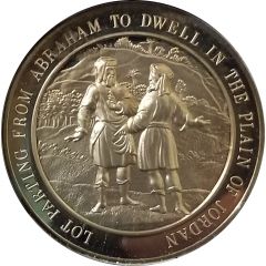 Medal - Thomason Medallic Bible Lot parting from Abraham to dwell in the plain of Jordan, #9 of 60
