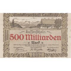 500 000 000 000 Mark Oberamt Leutkirch
