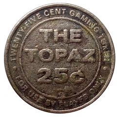 25 Cent Gaming Token - The Topaz