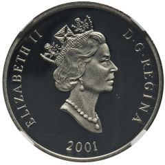 150 Dollars - Elizabeth II Harlequin Duck, platinum