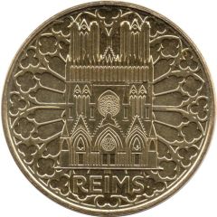 Jeton touristique - Monnaie de Paris - Reims - Façade Cathédrale Notre-Dame