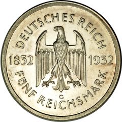 5 Reichsmark Goethe