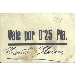 0.25 Pesetas Confrides