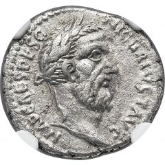 Denarius - Pescennius Niger IVSTITIA AVGVSTI, Justitia