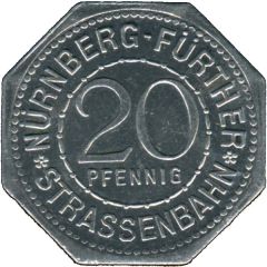 20 Pfennig - Hans Sachs Nürnberg-Fürth