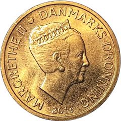 20 Kroner - Margrethe II Tycho Brahe and Stella Nova