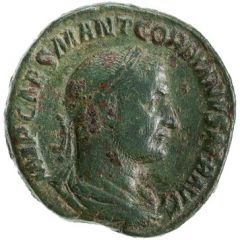 Sestertius - Gordian I VIRTVS AVGG S C, Virtus