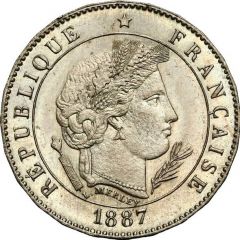5 Centimes Essai en maillechort de Merley, type II à 24 pans