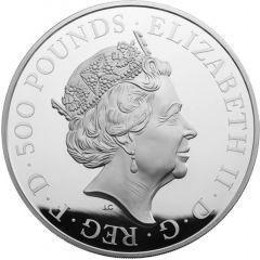 500 Pounds - Elizabeth II Year of the Rooster, Silver Proof