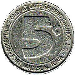 5 Cent Gaming Token - Catfish Bend Casino