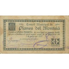 1 Peseta Planes del Montsià