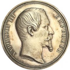 Medal - Napoleon III Visit of Queen Victoria to Boulogne-sur-Mer in France