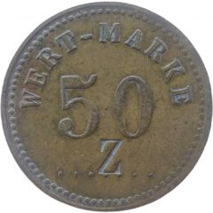 50 Pfennig Wert-Marke, Countermarked `Z`