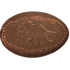 Elongated Coin - West Midland Safari Park Elephant