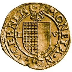 4 Goldgulden Bust of Saint Leodegar