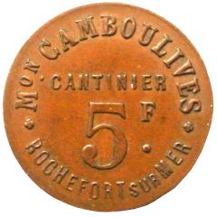 5 Franc - M. Camboulives - Cantinier - Rochefort [17]