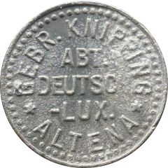 5 Pfennigs - Altena Gebr. Knipping Abt. Deutsch-Lux.