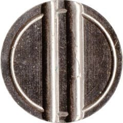 Blank Token with 2 grooves on each side, 21 mm