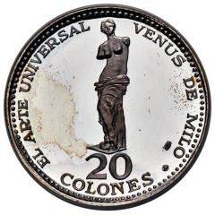 20 Colones Venus of Milo, Reverse Trial