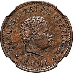 1/2 Tanga - Carlos I Lisboa mint