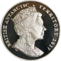 2 Pounds - Elizabeth II Southern right whale, Silver