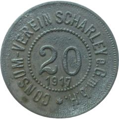 20 Pfennigs - Scharley Consum Verein e.G.m.b.H.