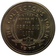 Collector`s Token - The Heraldic Lion The Lion Rampant