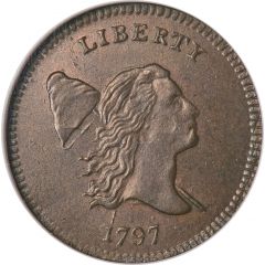 1/2 Cent `1/200 Dollar Liberty Cap, Head Facing Right, Half Cent`