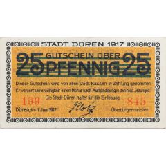 5 Mark overprint on 25 Pfennig