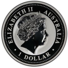 1 Dollar - Elizabeth II 4th Portrait - Australian Kookaburra - Silver Set