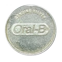 Oral-B Promotional Silver Token
