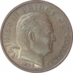10 Centimes - Rainier III Silver Piedfort Essai