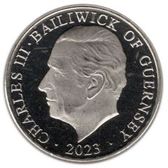 10 Pence - Charles III Heron, Colourised