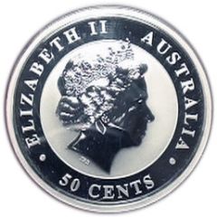 50 Cents - Elizabeth II 4th Portrait - Koala - Silver Bullion Coin