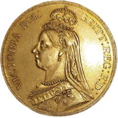 Replica - 2 Sovereigns - Victoria 2nd portrait, 1970